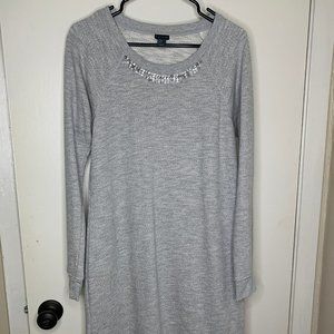 Paraphrase Embellished Sweater Dress